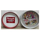 Rheingold & Knickerbocker Beer Trays (tin)