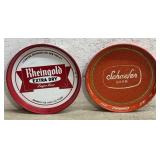 Schaefer & Rheingold Beer Trays (tin)