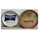 Schmidtï¿½s & Standard Dry Beer Trays (tin)