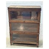 Nicholson 3 Section Oak Bookcase - needs