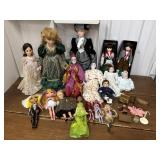 Assorted dolls