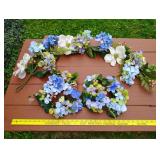 Flower Swag/Pair Candle Rings