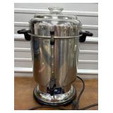 Huge Percolator Coffee Pot, 60 Cups, complete-