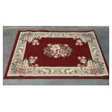 Small Floral Carpet 52/40 (red)