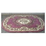 Nourison 100% Wool Oval Carpet (pink) 96/60