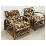 2 Bamboo Chairs - very clean- 26ï¿½