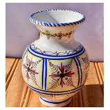 Signed Cruz Hand Painted Bolla Vase