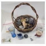 Basket with contents