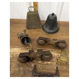 Bells, pulleys, metal drawer pull et