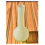 MCM Green Frosted Glass Vase