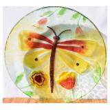 Glass Dragonfly Platter
