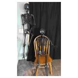 2 5 ft light up eye Halloween skeletons