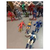 Super heroes figures and more.