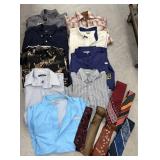 Menï¿½s shirts, ties- size S,M