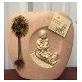 Earthtones vase ï¿½The Storytellerï¿½