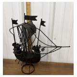 Metal brutalist? Ship sculpture