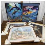 206Framed puzzles, prints