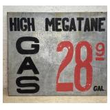 Galvanized Double Sided 35x30 Gas Sign