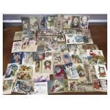 Vintage Christmas postcards - some embossed