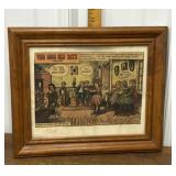 1973 The Good Old Days cartoon- framed