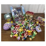 M&Mï¿½s candy dispenser, tins, collectible figures