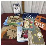 Garden flags, New York yankee flags etcï¿½