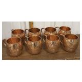 Copper mugs- 8 pc