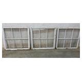 6 Pane Glass Windows (3) 31/29