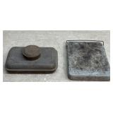 Tin Foot Warmer & Soap Stone Foot Warmer