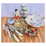 Pottery, Glass & MCM Box Lot