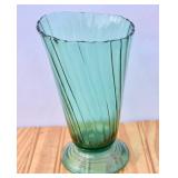 Vintage Jeannette Glass Ultramarine Slant Top