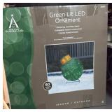 Green led ornament 28ï¿½x22ï¿½x22ï¿½