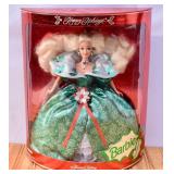 1995 Happy Holidays Barbie. Wear to box.