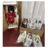 Miko bisque doll and 7 McDonaldï¿½s happy meal,