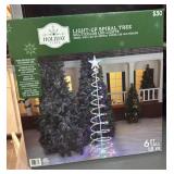 New 6 foot tall light up spiral tree multicolored