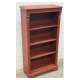 Red Bookshelf w/ columns 24/10/45
