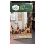 Light up glitter, deer Family LED