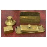 Brass desk set