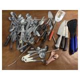 Kitchen Utensils flatware, knives, etc