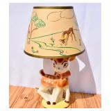 MCM Bambi Porcelain Lamp with Original Shade