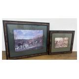2 Hunt Scene Prints
