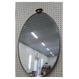 32" Retro oval mirror