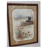 Amish print signed Brad