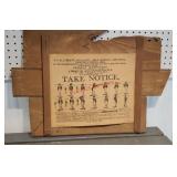 Take notice military print