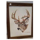 Deer picture on canvas