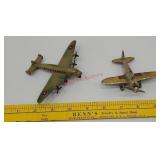 2 toy airplanes hubbly and Tootsietoy