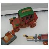 3 miniature wooden souvenirs including whiteface