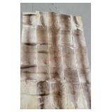 Animal hide patch work throw