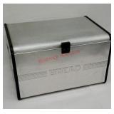 Aluminum Art Deco bread box
