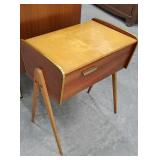 Sewing stand with contents